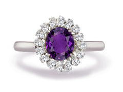 New 2026 42 custom made unique affordable purple sapphire diamond accents engagement rings