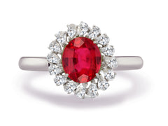 New 2026 42 custom made unique affordable ruby diamond accents engagement rings