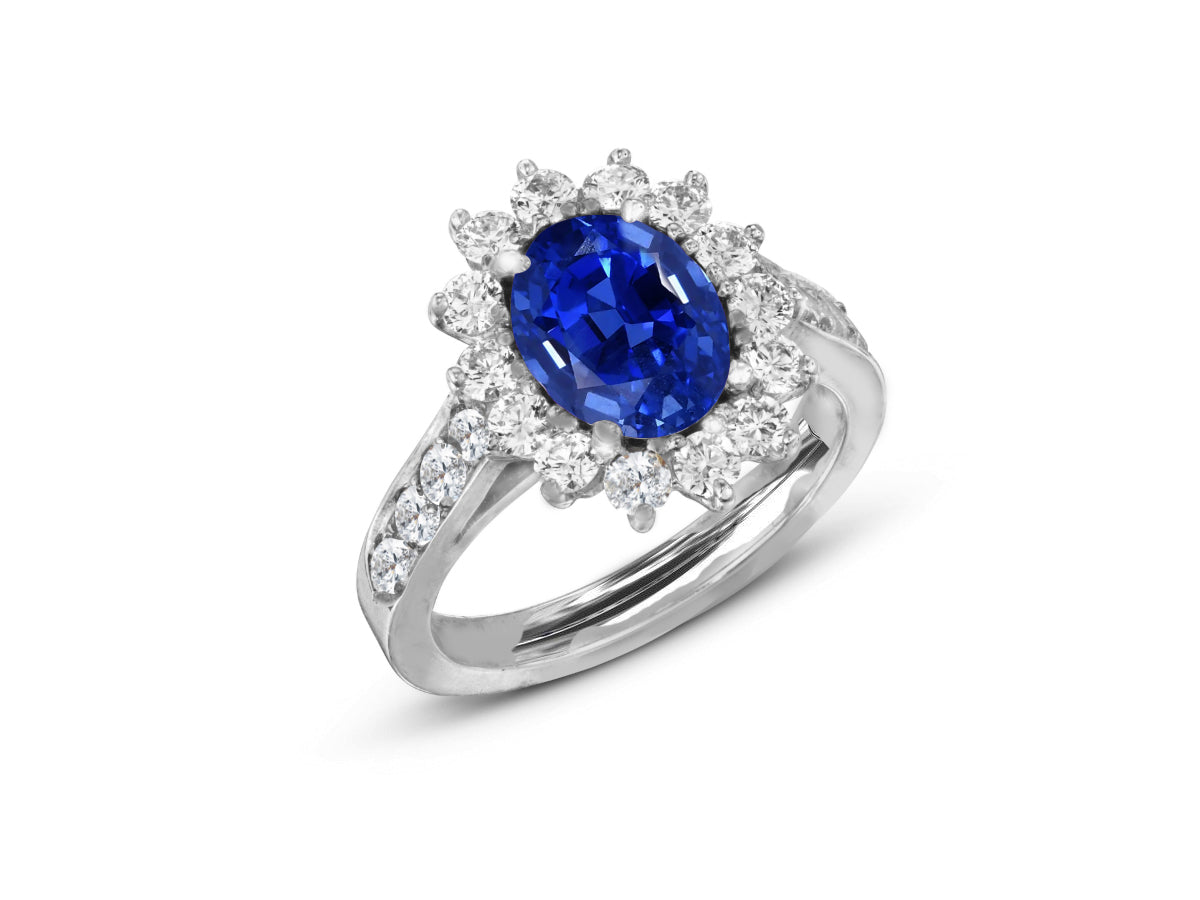 New 2026 43 custom made unique affordable blue sapphire diamond accents engagement rings