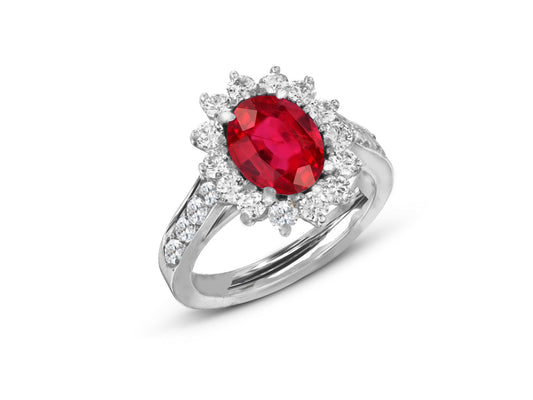 New 2026 43 custom made unique affordable ruby diamond accents engagement rings