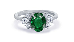 New 2026 48 custom made unique affordable emerald diamond accents engagement rings
