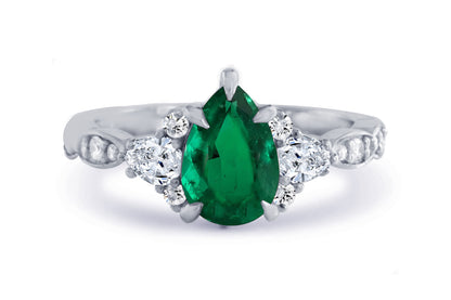 New 2026 49 custom made unique affordable emerald diamond accents engagement rings