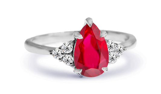 New 2026 51 custom made unique affordable ruby diamond accents engagement rings