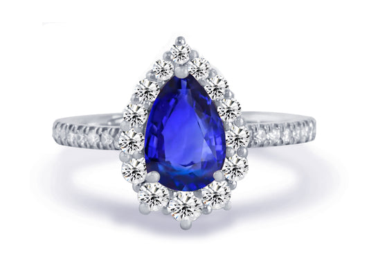 New 2026 53 custom made unique affordable blue sapphire diamond accents engagement rings