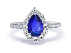 New 2026 53 custom made unique affordable blue sapphire diamond accents engagement rings