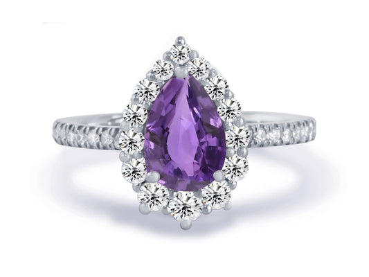 New 2026 53 custom made unique affordable purple sapphire diamond accents engagement rings