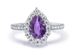 New 2026 53 custom made unique affordable purple sapphire diamond accents engagement rings