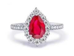 New 2026 53 custom made unique affordable ruby diamond accents engagement rings