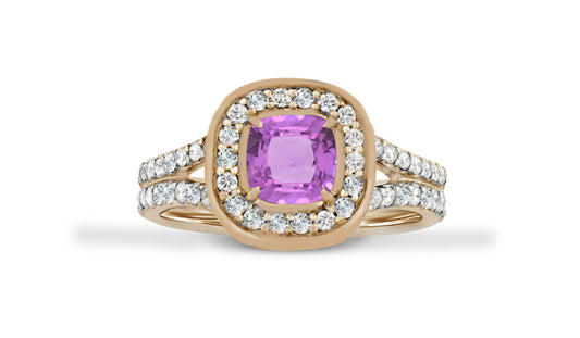 New 2026 9 custom made unique affordable pink sapphire diamond accents engagement rings
