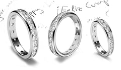 eternity band channel set with brilliant round cut diamonds