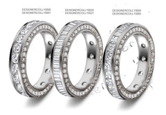 stackable eternity ring channel set with round diamonds